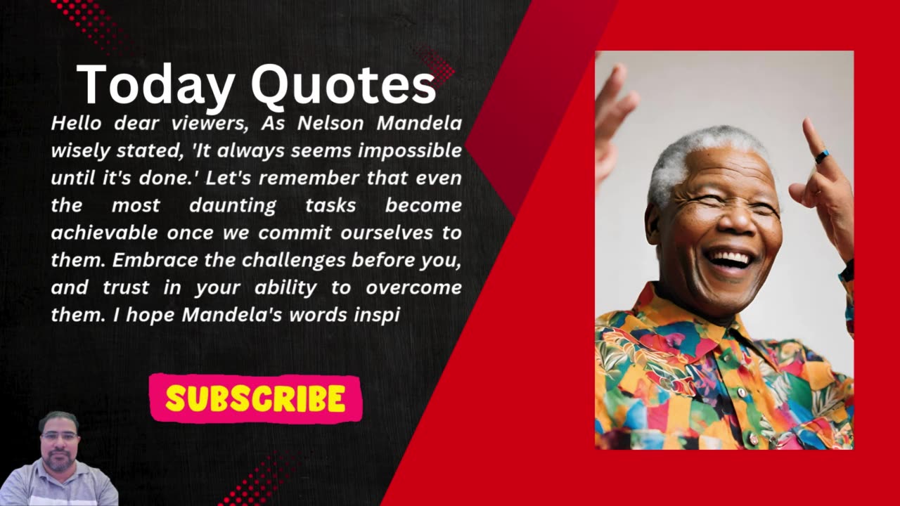 Overcoming the Impossible Mandela's Words of Inspiration Motivational Quotes