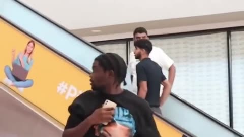 Man Thong Prank On The Escalator