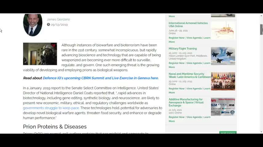 DARPA, Proteins, Prions, and Zombies