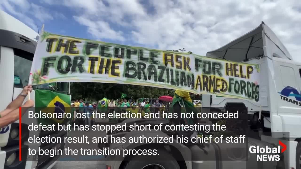 Supporters of Brazil’s Bolsonaro call on military after election loss, Lula backers celebrate win