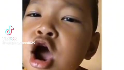 Boy singing the funny song