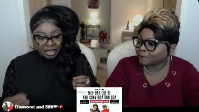 Diamond & Silk Response to Zuckerberg Stock Market Wipeout on GETTR "Coffee and Conversation" Live