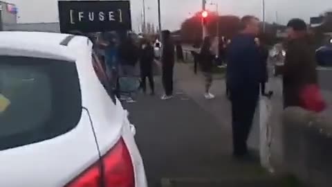 Locals of Finglas, Dublin out for a second day and night running...