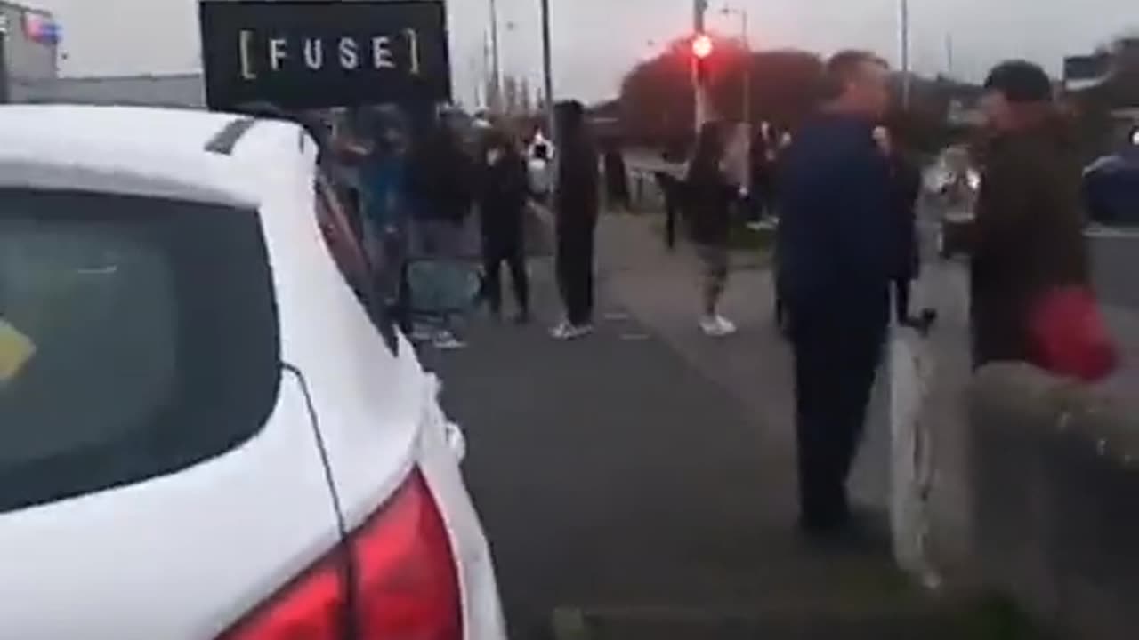 Locals of Finglas, Dublin out for a second day and night running...