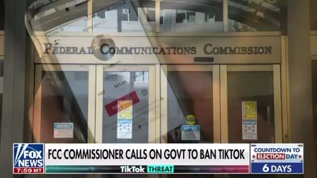 FCC Commissioner comments on TikTok's future in the US.