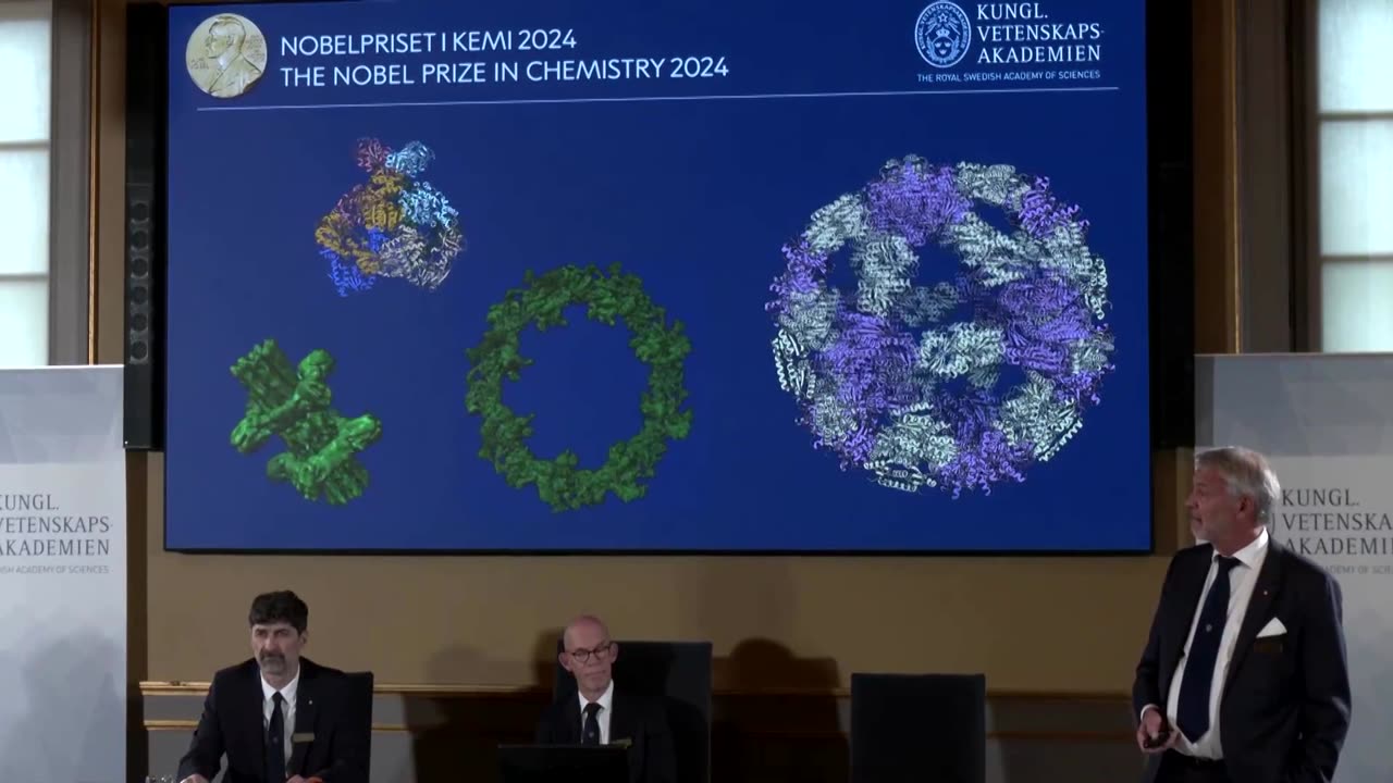 Trio of 'protein pioneers' use AI to win 2024 Nobel chemistry prize