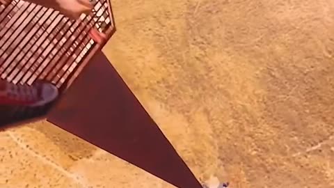 She fell from