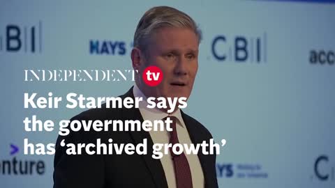 Keir Starmer says Tory government has 'archived growth'