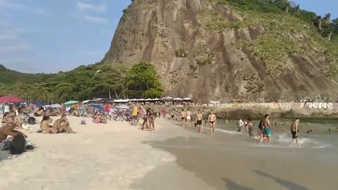 🇧🇷 Rio de Janeiro Brazil Rasta Beach Walking Tour 4K Leme Copacabana