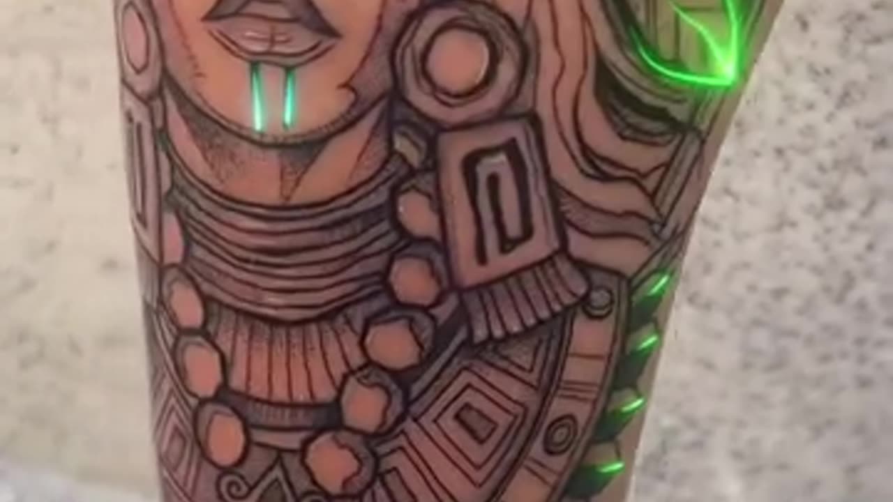 #how to make tattoo sticker# this amazing tattoo together LED lights 🤩🤩