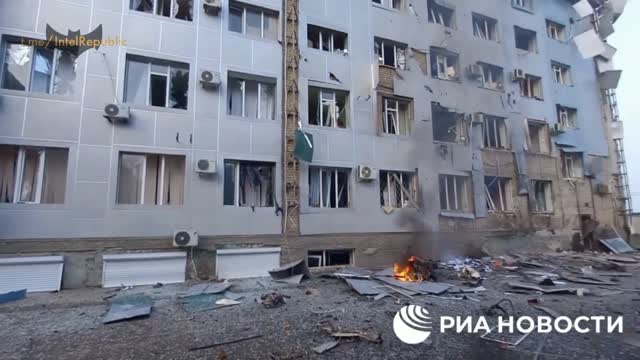 Explosion of car bomb in Ukrainian TERROR ATTACK in Melitopol, Zaporozhye