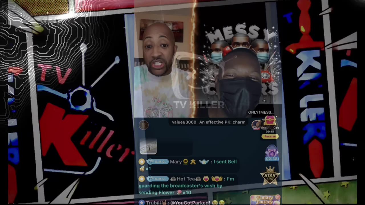 MESSY CALLER & TRINA B ROAST TOMIKAY WHILE SHE DOUBLE BIGO