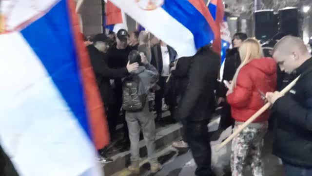 Serbian pro-Kosovo rally in Belgrade