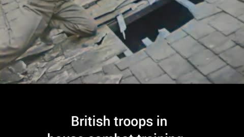 British troops inhouse combat training 1943 action #Colourized footage 🏠 🇬🇧 🎥