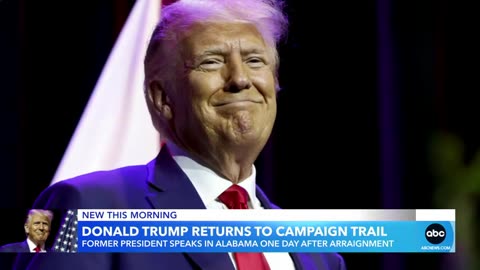 Donald Trump returns to Camping trial , Trump back on the campaign trial