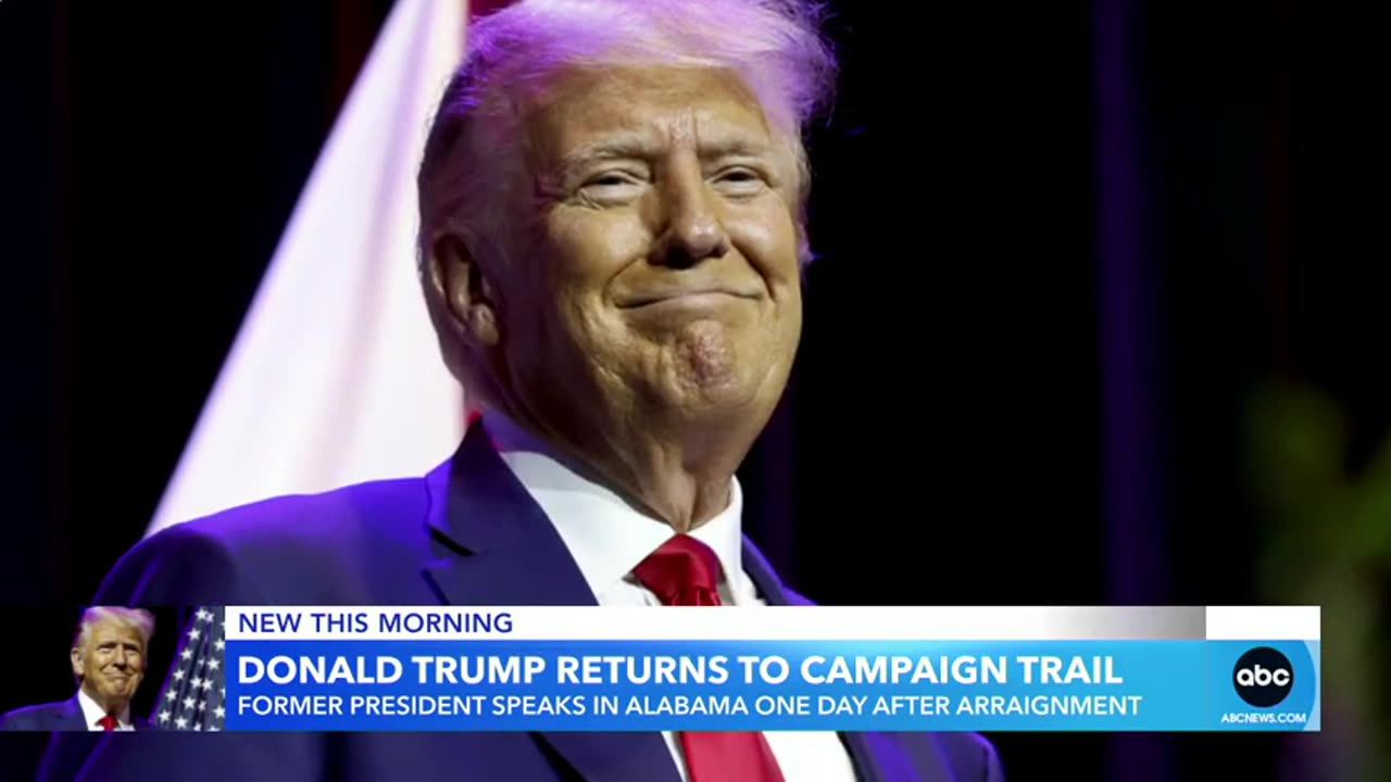 Donald Trump returns to Camping trial , Trump back on the campaign trial