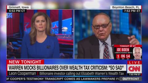 Billionare Leon Cooperman slams Warren