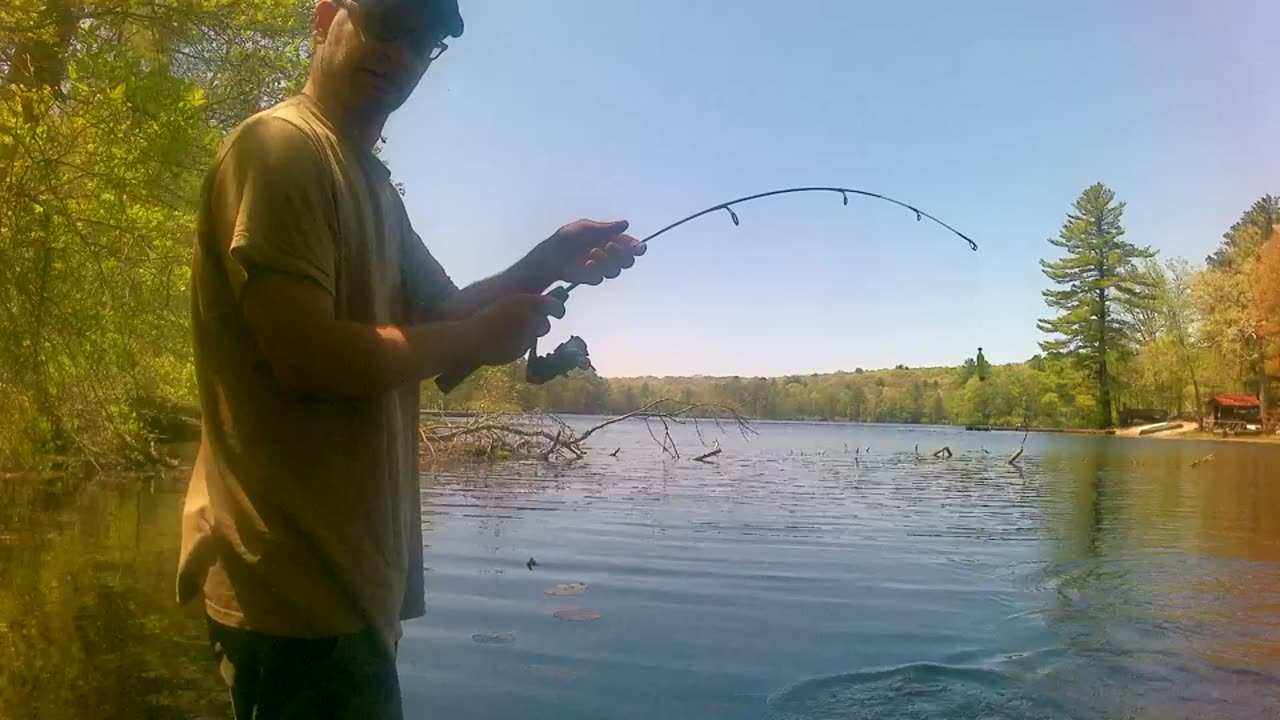 Greenley Lake Fishing part 1 of 2 (PanFish ) First Time using this camera