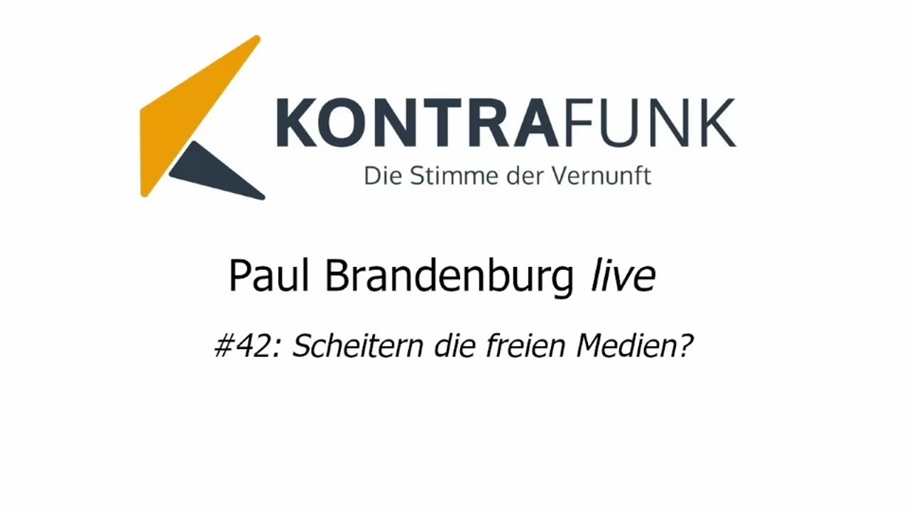 Paul Brandenburg live #42: Scheitern die freien Medien?