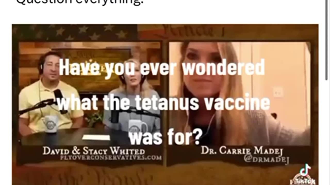 Question everything (Tetanus vaccine)