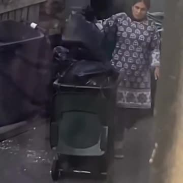 A man filmed his neighbour filling up other neighbours bins with her rubbish and