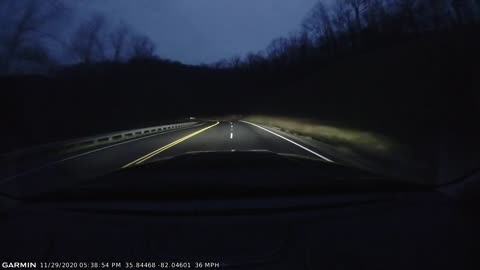 Driving 2020 Ram EcoDiesel Limited up Spruce Pine Mountain, NC 12% Grade