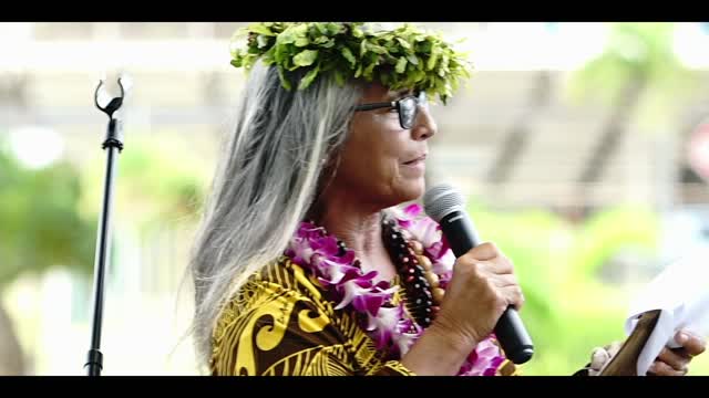 2 of 12 - Auntie Donna Sterling - Mandate Free Maui March and Rally