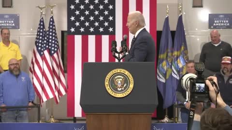 Biden speaks on his economic plan leading to a manufacturing boom in Michigan