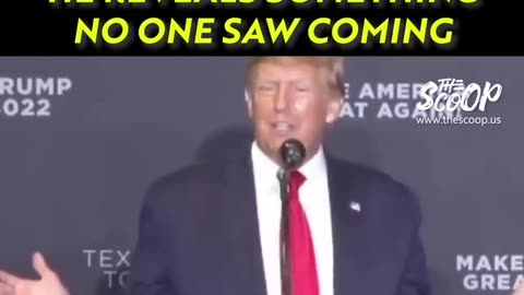 Trump Reveals Something No One Saw Coming