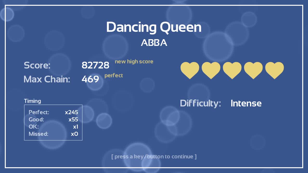 Melody's Escape to, "Dancing Queen", by ABBA
