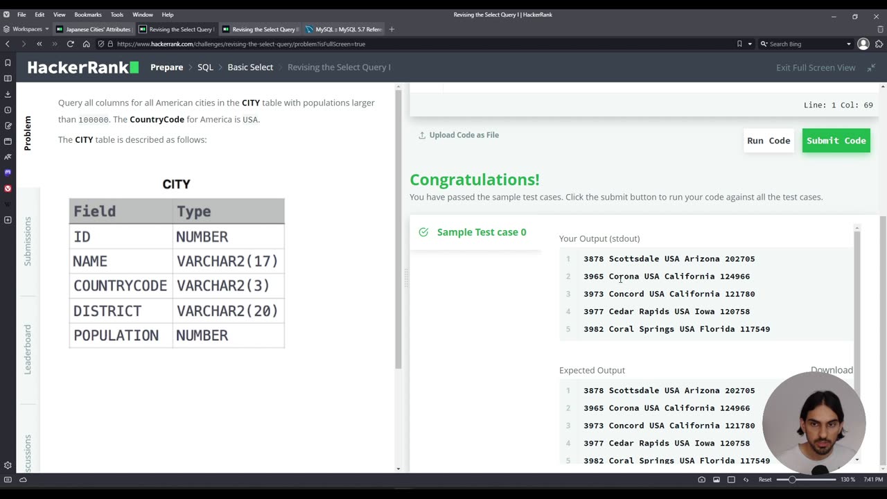 Revising the Select Query I | SQL Basic Select | HackerRank Solution