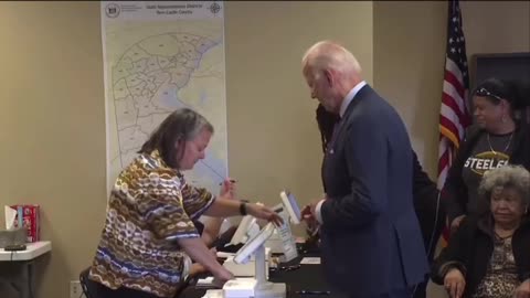 Joe Biden voted early today