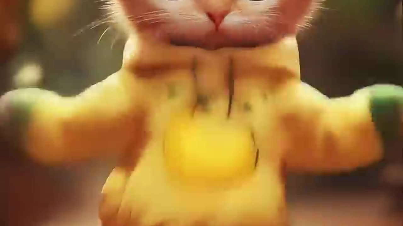 Cute Baby Cat Dancing🥰#cute #midjourney #cat #funny