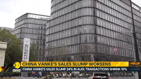 China Vanke's sales slump 24% in August, transactions shrink 10% | World Business Watch | WION