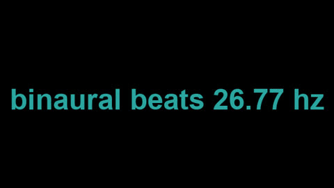binaural beats 26.77 hz