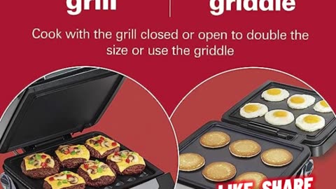 Grill & Electric Griddle Combo with Bacon Cooker.