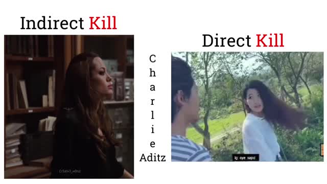 Indirect Kill Vs Direct Kill !! Memes #viralmemes