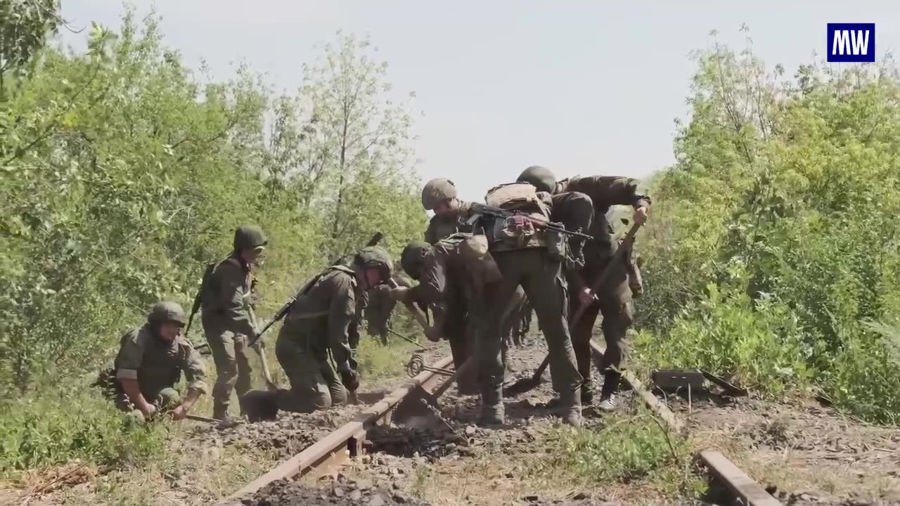 More than 450 km of railway tracks were restored by military railway workers