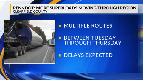 PennDOT release update on windmill superload following Thanksgiving