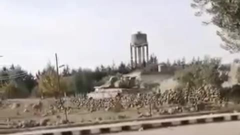 Tanks of the Israeli occupation army in Quneitra, southern Syria