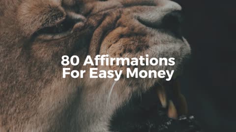 80 Affirmations For Easy Money