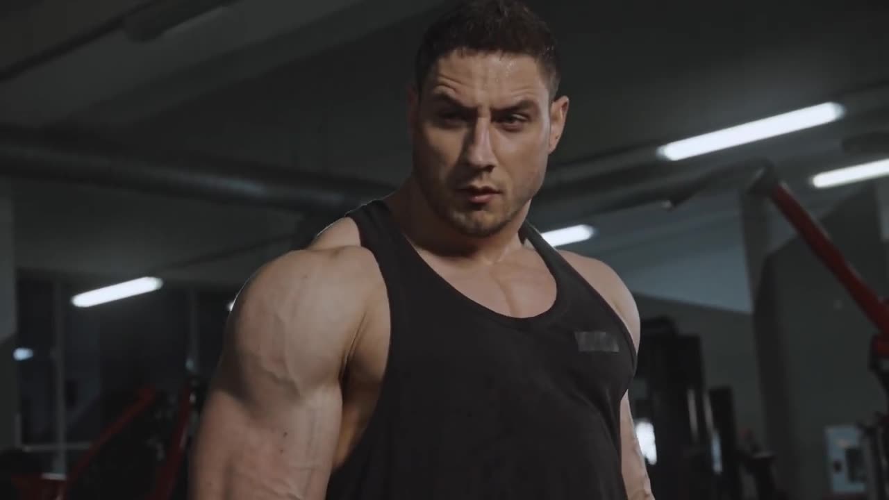 A Man Working Out Using Dumbbell | 4K