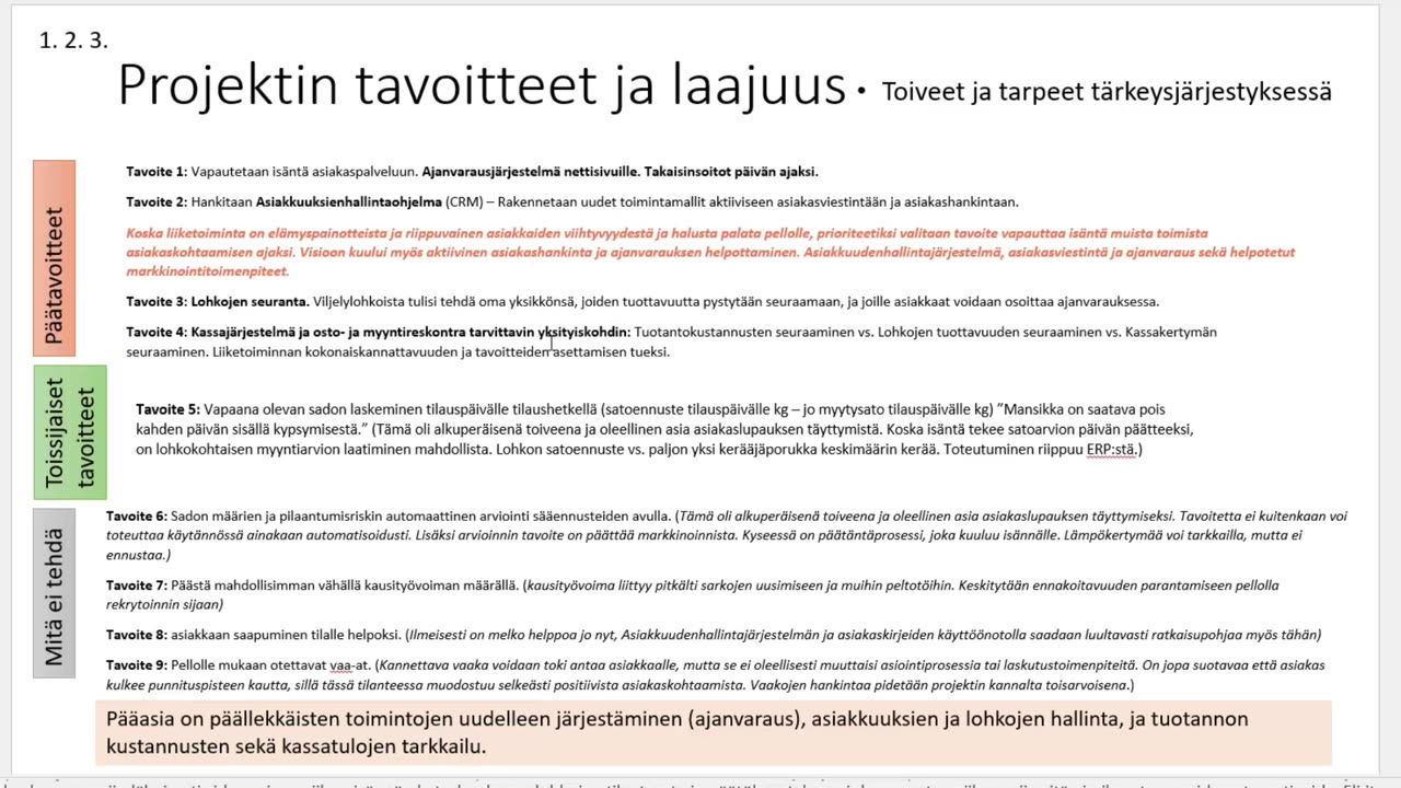 Choosin ERP for a Strawberry farm / Toiminnanohjausjärjestelmä mansikkatilalle