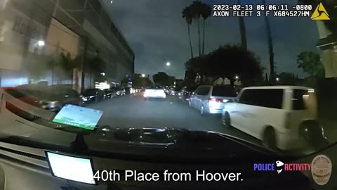 LA Cops Chase Suspect on Skateboard