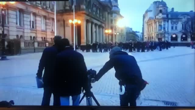 Ukrainians fake Russian attack