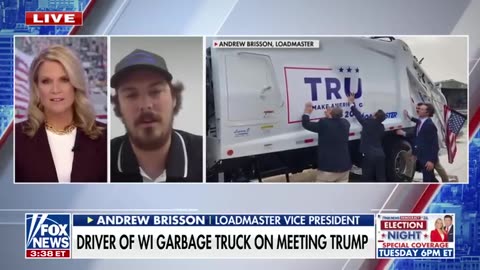 Trump garbage truck driver opens up about his conversation with the former president