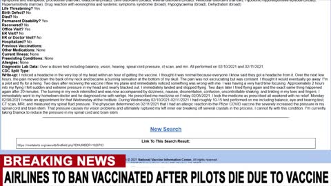 Airline Saying NOT to Fly if Vaccinated.....BLOOD CLOTS