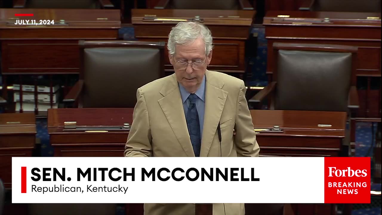 'Lit Money On Fire'- Mitch McConnell Shreds 'Bidenomics' 'Spending Sprees'