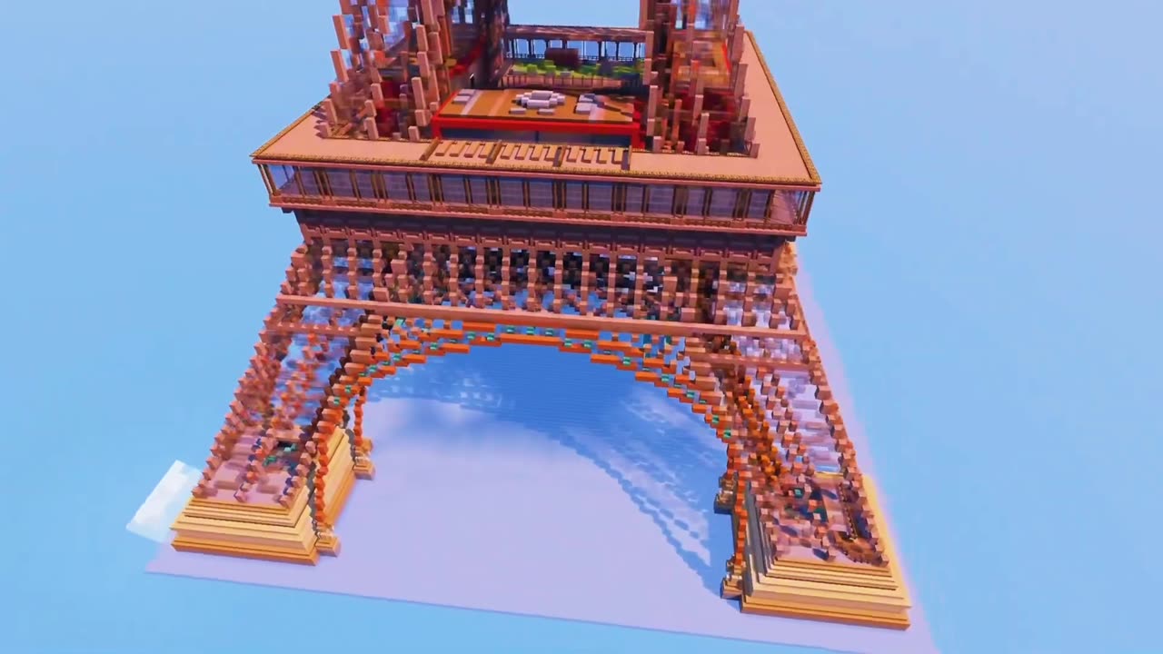 Minecraft Timelapse | Tower Eiffel. #minecraft #rumble #rumble video