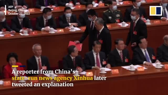Former Chinese president Hu Jintao’s congress exit a break from the Communist Party script